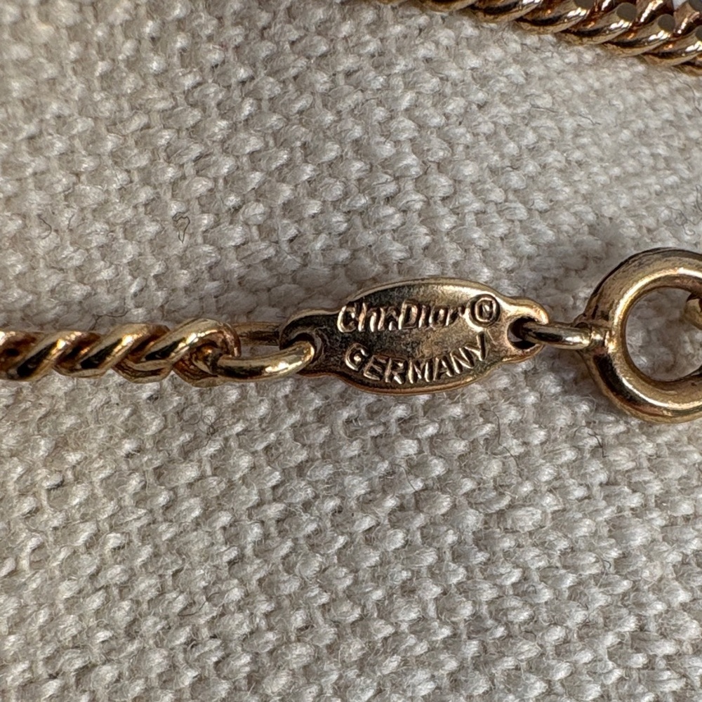 Dior Gold Double Chain Necklace - Picture 4 of 11